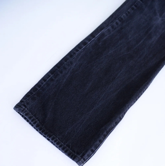 Levi's 501 Straight Fit Made in Mexico 100% Cotton Black Denim Jeans -size 38/32 - Picture 7 of 14